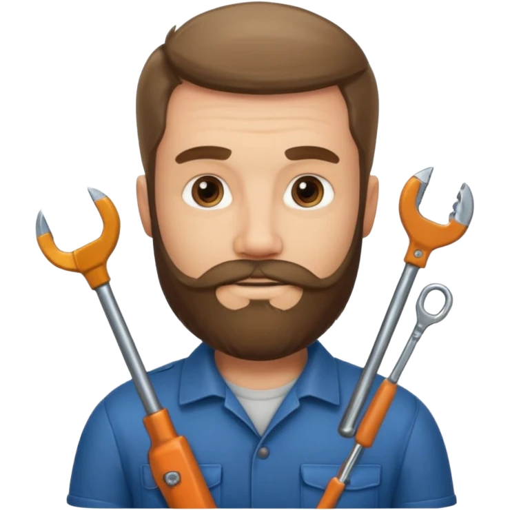 locksmith bearded emoji