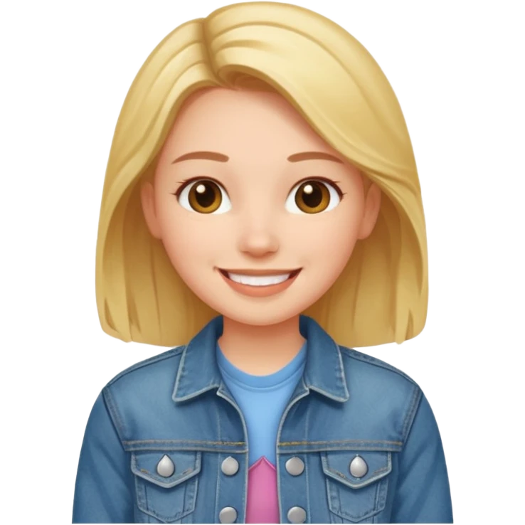 girl in jean jacket emoji