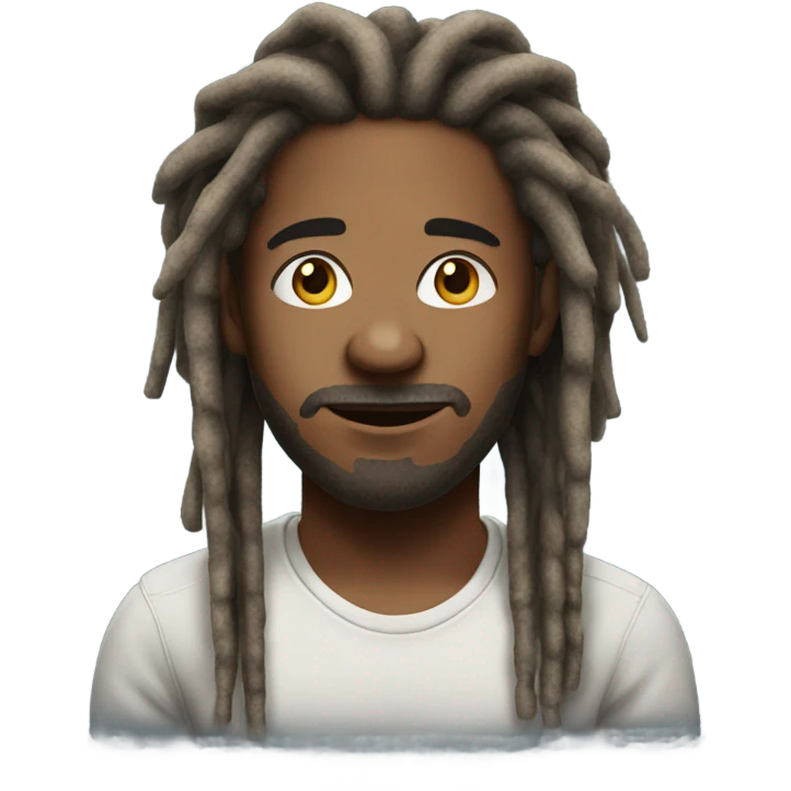 realistic portrait of a male dread locs emoji