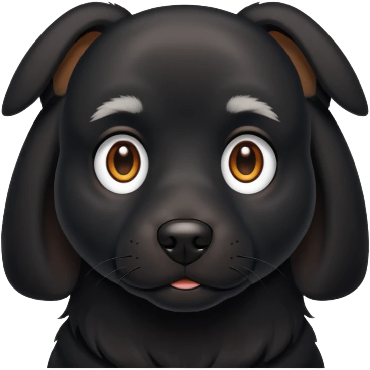 Black dog emoji