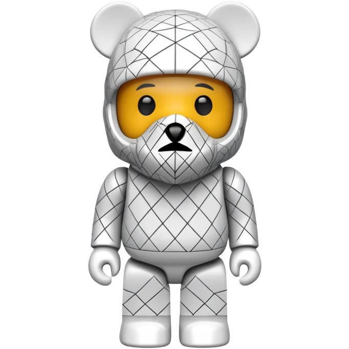 bearbrick bear figure wearing a balaclava mask emoji