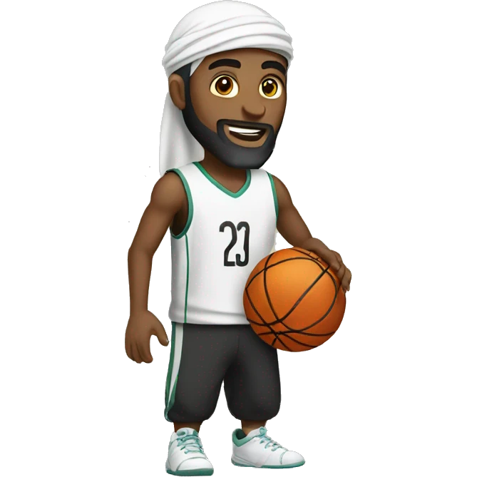 Muslim playing basketball  emoji