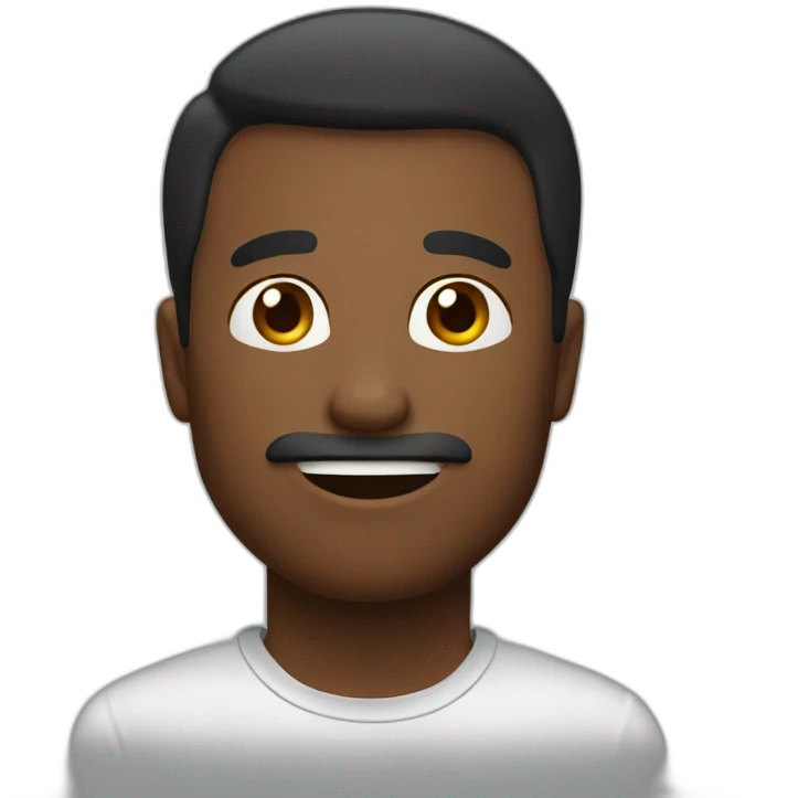 Man saying "I love you" emoji
