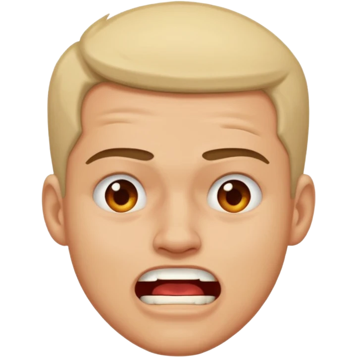 guy having pain emoji