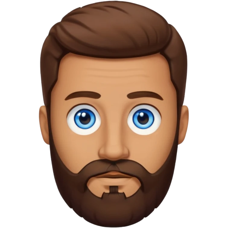 Yehuda Levi with blue eyes, brown hair beard emoji