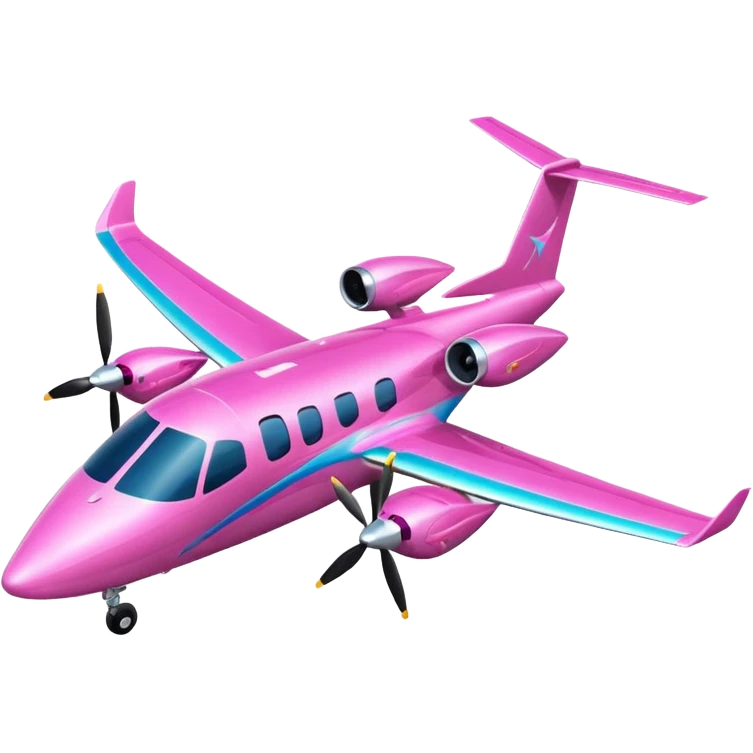 tiny pink (RGB: 220, 20, 120) turboprop/electric hybrid aircraft emoji