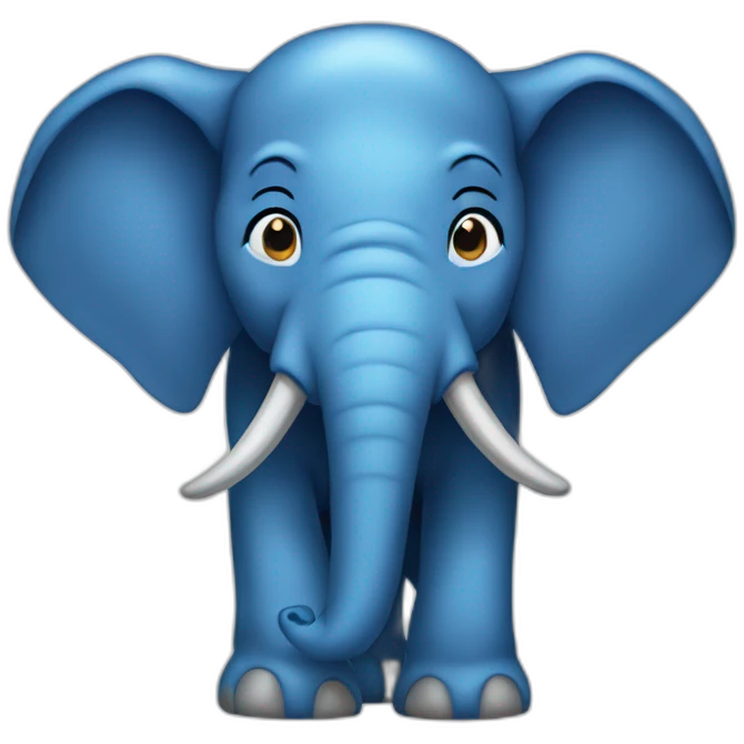 blue elepahnt emoji emoji