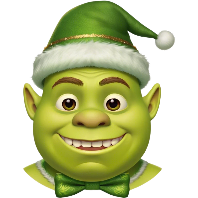 Shrek with a bow emoji