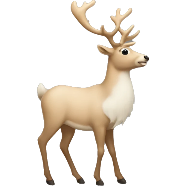 Beige reindeer emoji