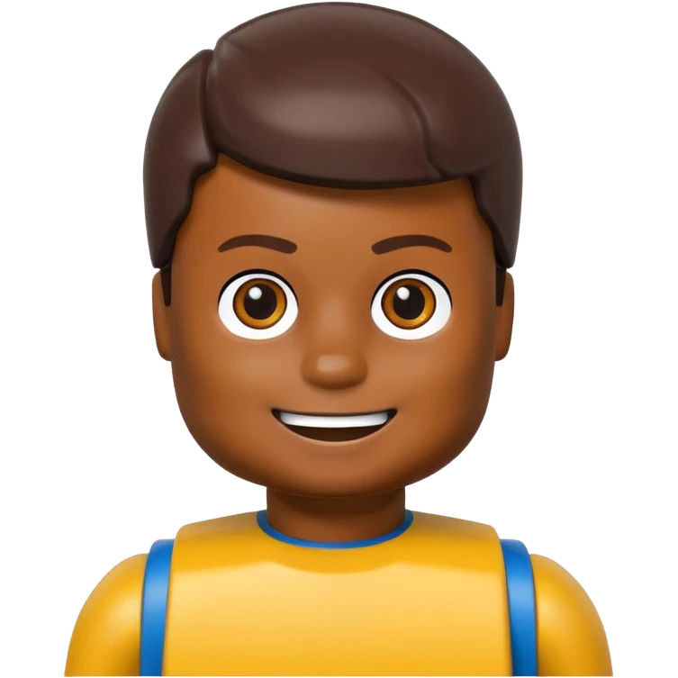 Black boy Lego head  emoji