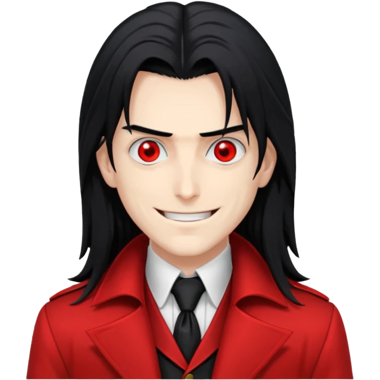 Alucard from Hellsing grinning emoji