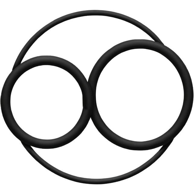 Make to round circles and one long line emoji