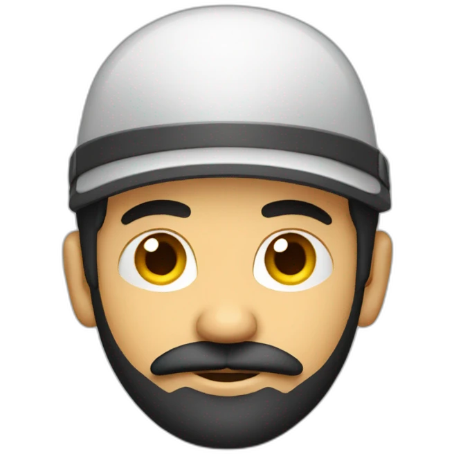 Man with dark beard, reverse cap and chicken emoji