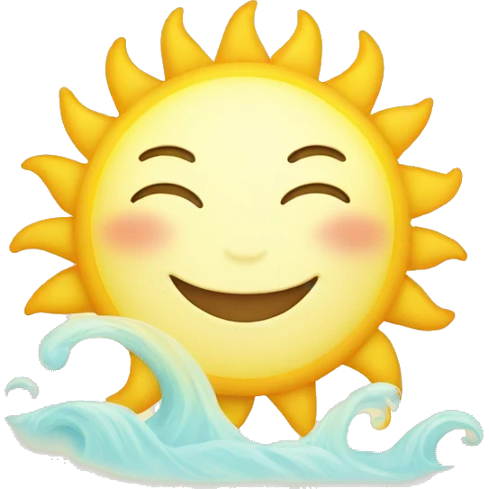 happy sun emoji