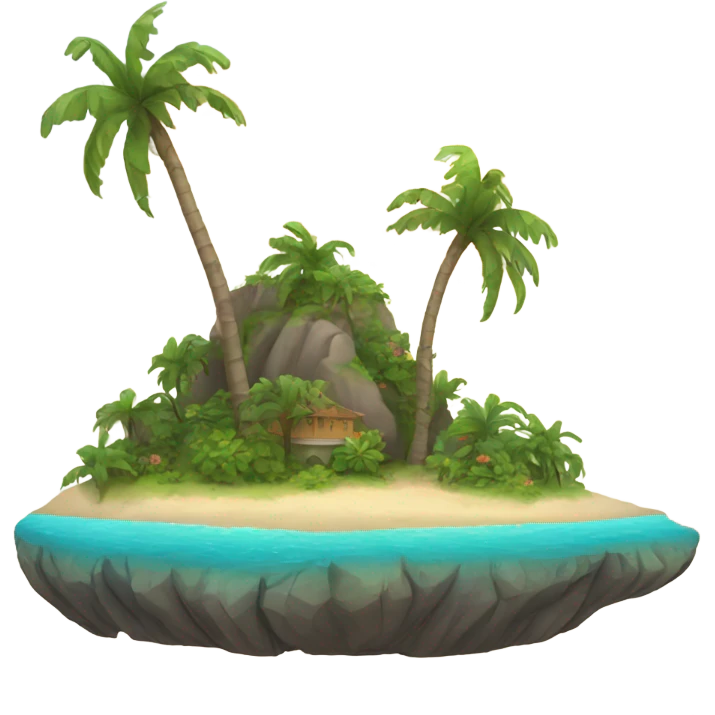 beautiful island  emoji
