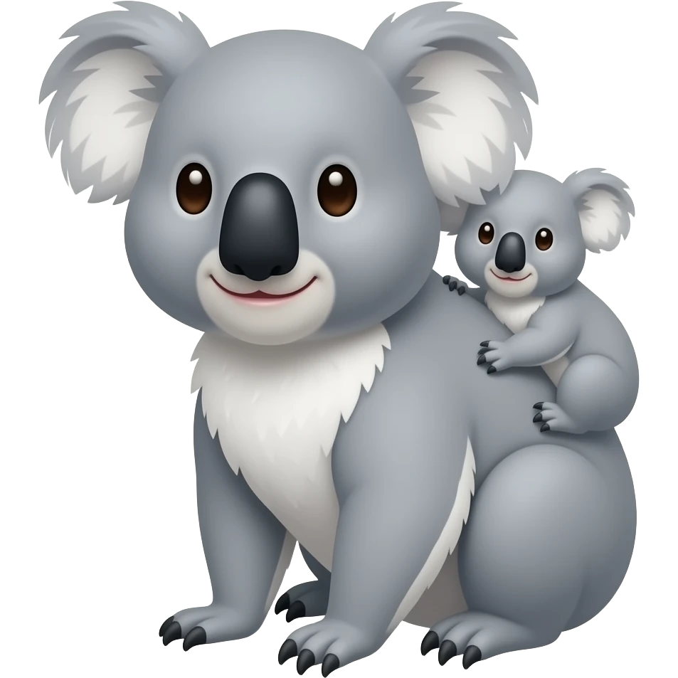 mum koala and baby koala emoji