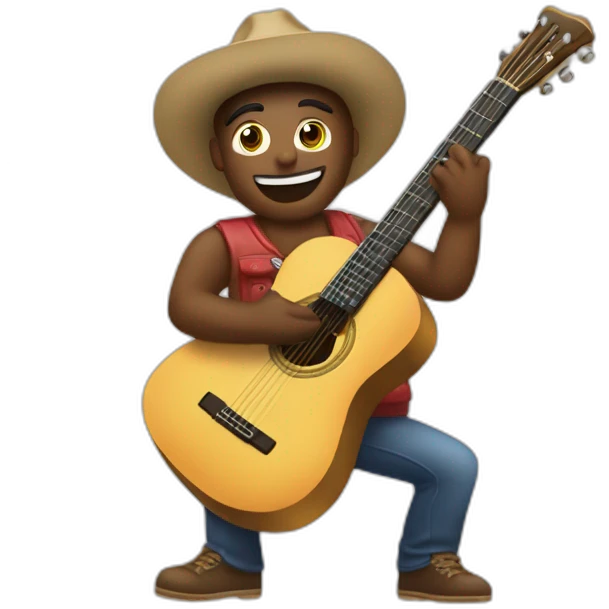 peso pluma playing guitar emoji