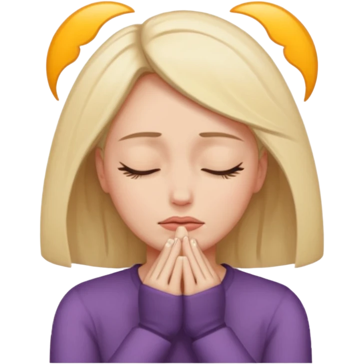 Woman migraine emoji