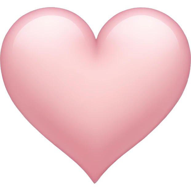 Light pink heart emoji