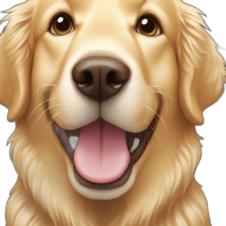 happy golden retriever emoji