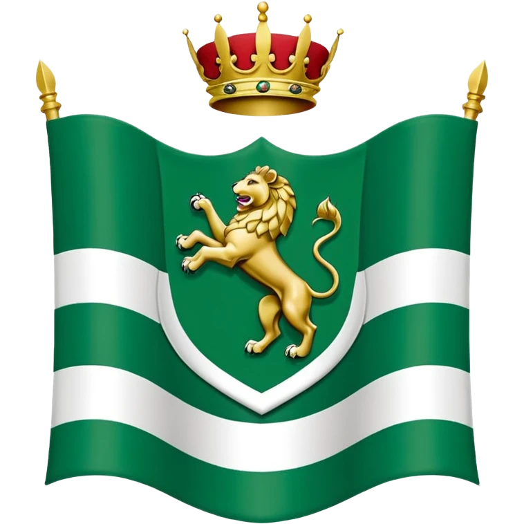 consta de tres franjas horizontales de igual anchura: verde, blanca y verde. lleva en el centro el escudo de Andalucía, diseñado por Blas Infante, que muestra a Hércules entre dos columnas que representan el Estrecho de Gibraltar, flanqueado por dos leones emoji