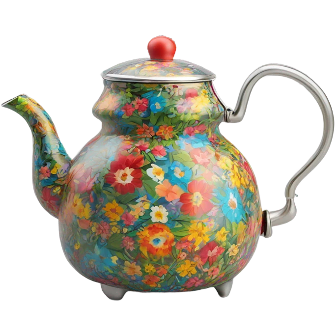 floral tea kettle emoji