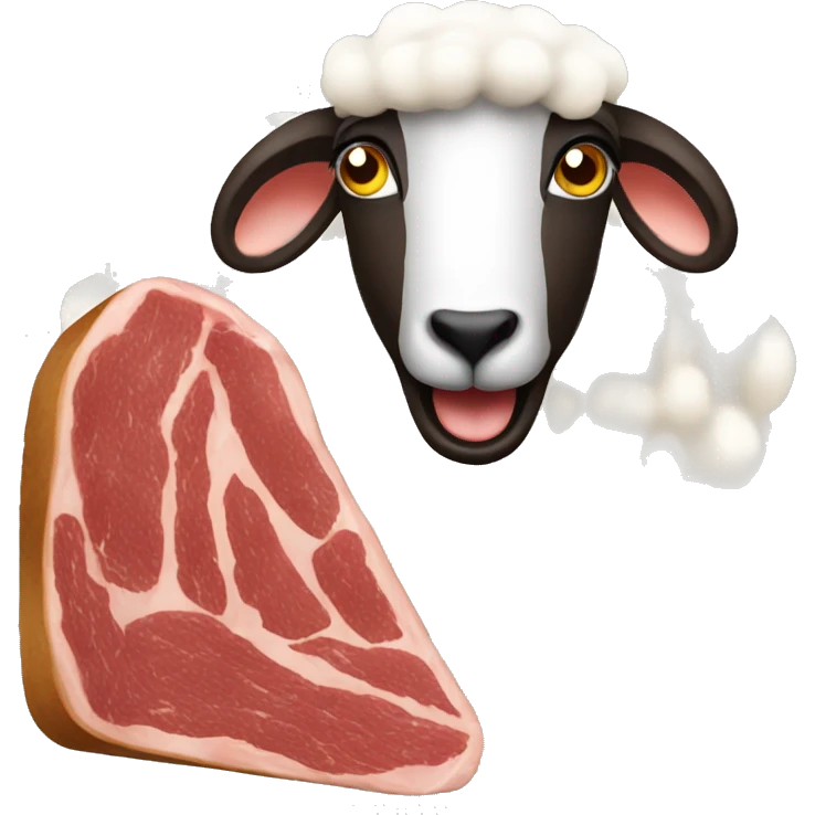 Eating sheep meat  emoji