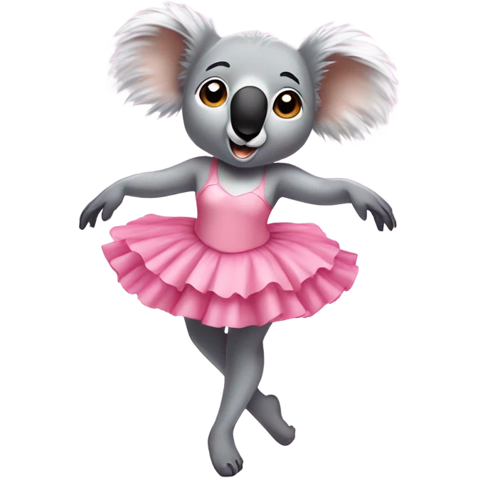 A koala ballerina with high heels emoji