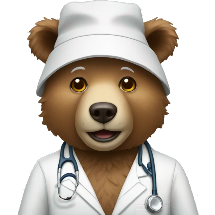 blind BEAR doctor  emoji
