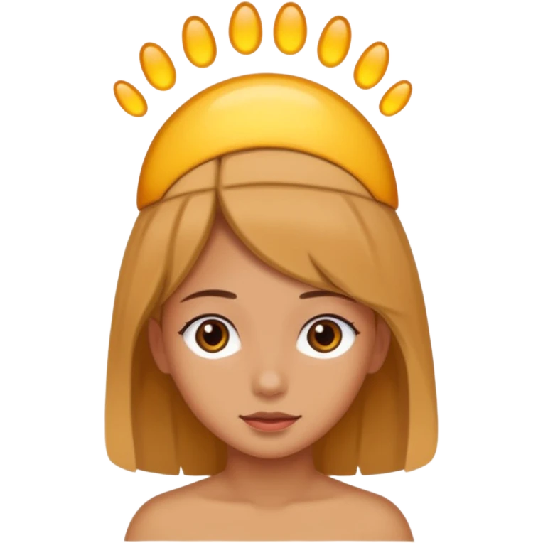 a foot placed on a girl's head emoji
