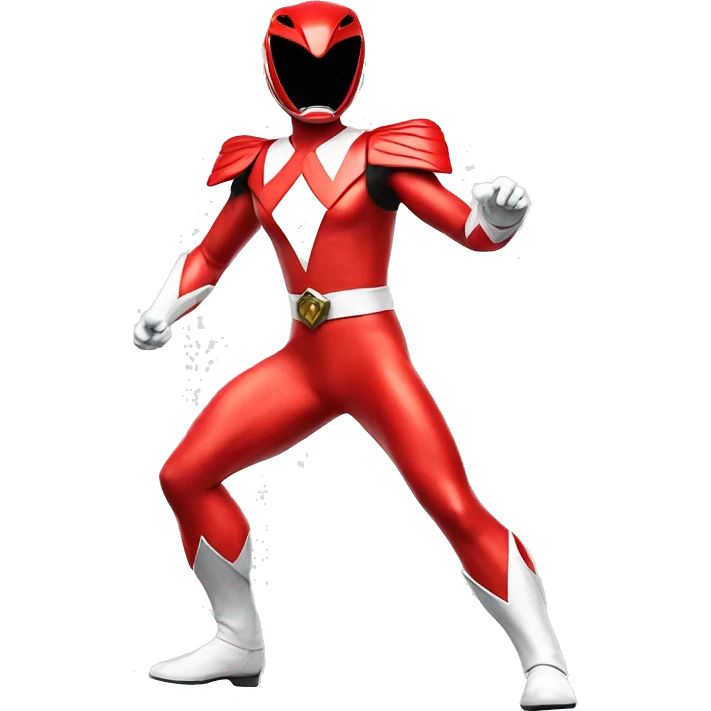 Red Power Rangers Full Body emoji