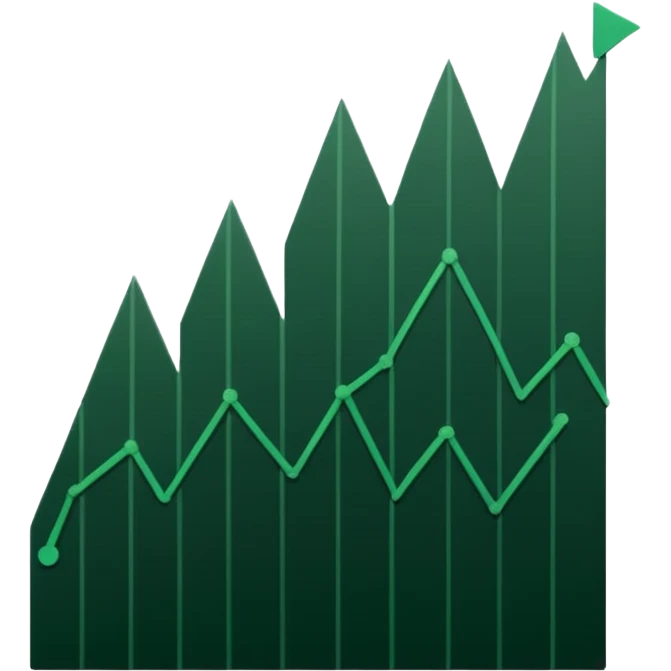 
dark green growth graph emoji