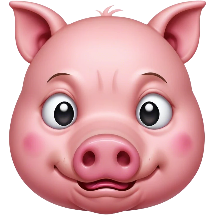 Crying pig emoji
