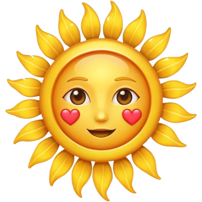 sun with heart emoji