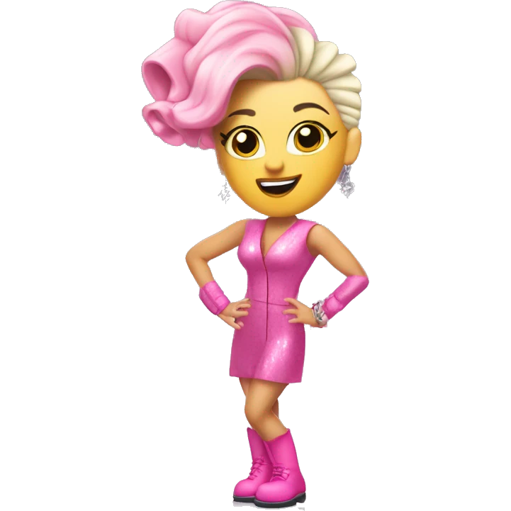 The singer P!nk do 🤘🏼full bodym singing  emoji