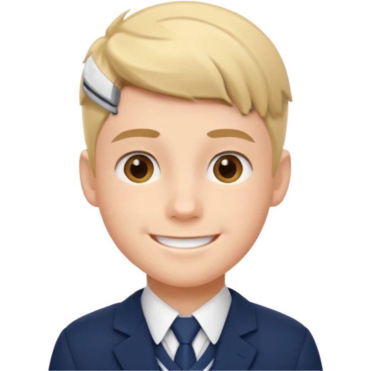 Male school form head emoji