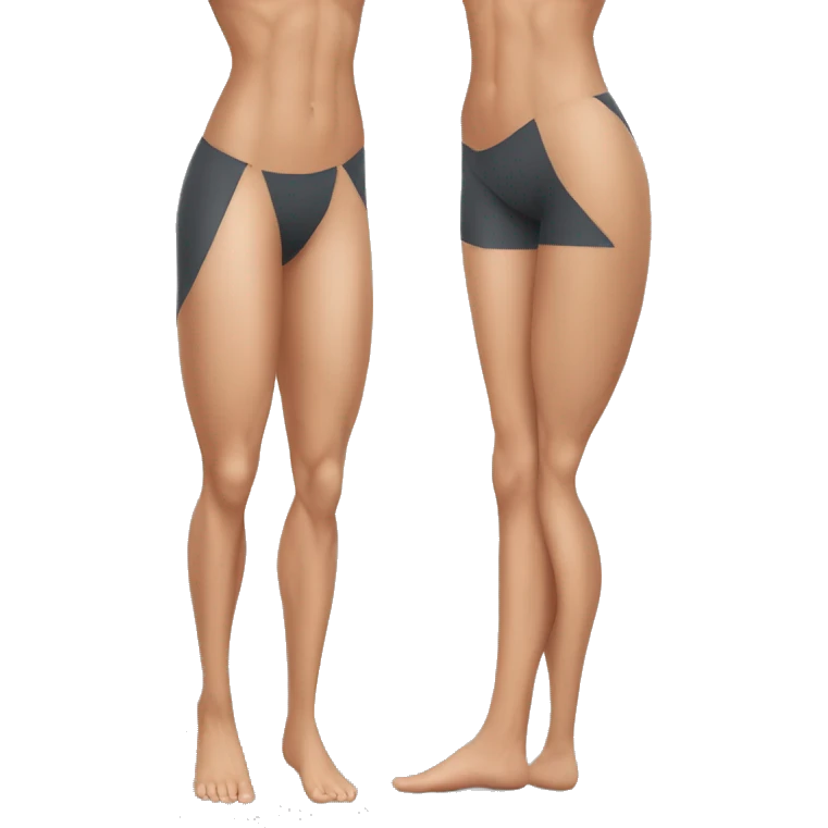 Woman leg muscles, Caucasian woman, brunette emoji