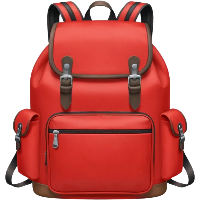 red small backpack emoji