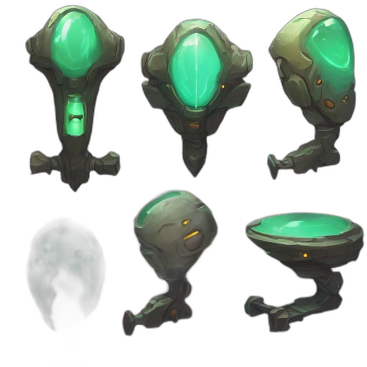 alien artifact scifi roguelike rpg style inspired by slay thee spire emoji