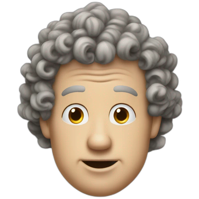 Curly joe of the three stooges emoji