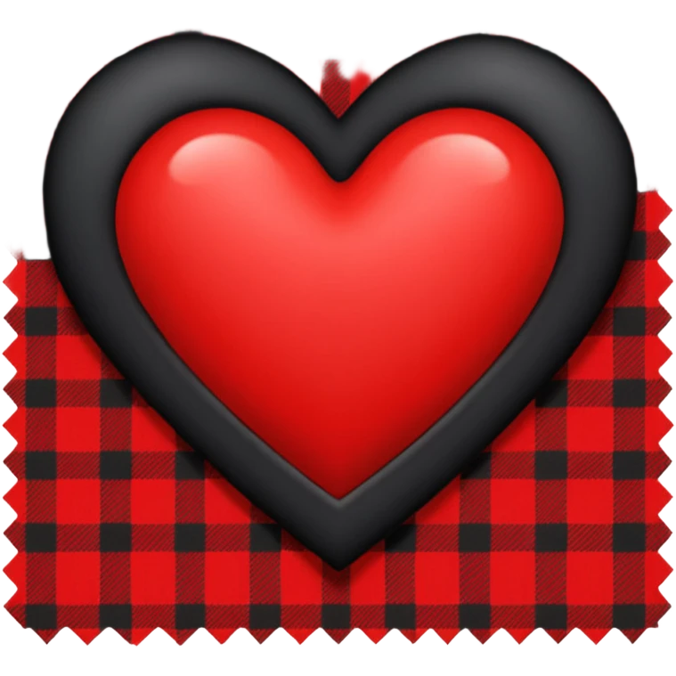 Plaid heart  emoji