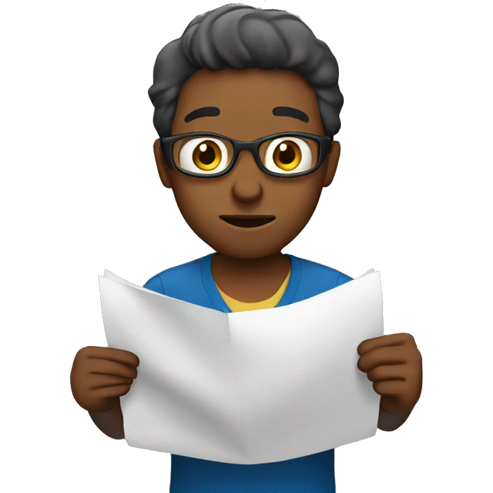 human checking news emoji