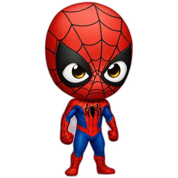 Cute spiderman emoji