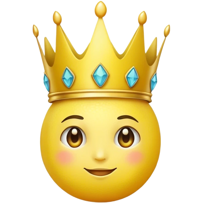 Lemon with a crown emoji