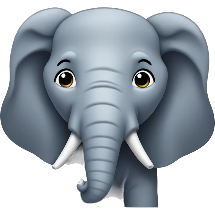 Elephant with curly hair  emoji