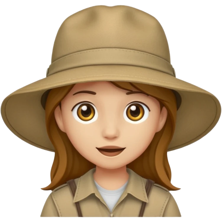 just safari hat no head emoji