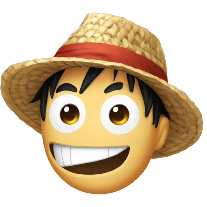 chapeau de paille luffy emoji