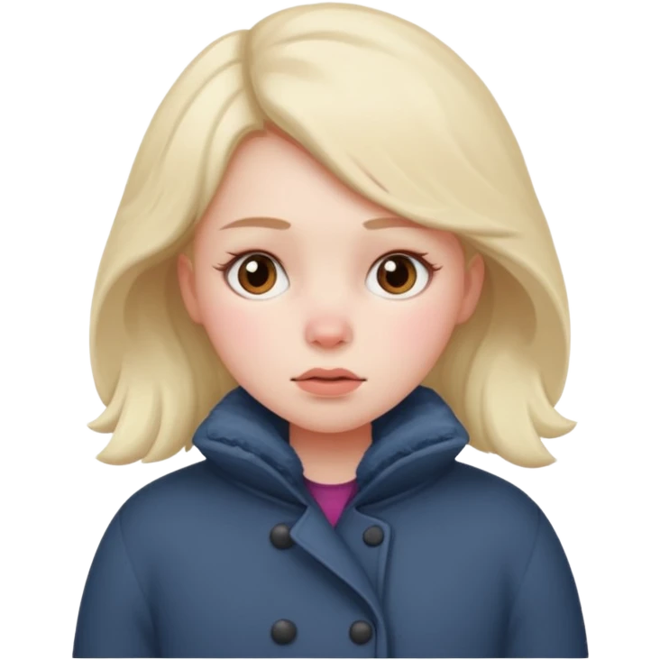 very cold girl emoji