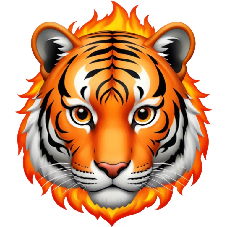 Tiger in Fire  emoji