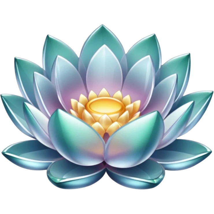 clear crystal lotus emoji